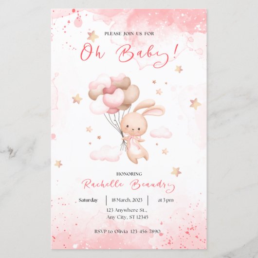 Oh, Baby-süße Tier-Kaninchen (Vorderseite)