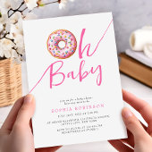 Oh Baby Sweet Donuts Minimalistisch Girl Baby Dusc Einladung