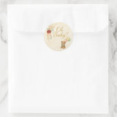 Oh Baby! Teddy Bear & Pampas Baby Shower Sticker (Tasche)