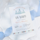 Oh Baby Tribal TeePee Adventure Begins Baby Shower Einladung