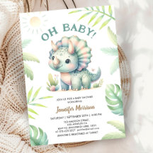 Oh, Baby! Triceratops Dinosaur Babydusche