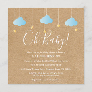 Oh Baby Twinkle Twinkle Baby Shower / Sprinkle Einladung