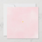 Oh Baby Twinkle Twinkle Soft Pink Baby Dusche Einladung (Rückseite)