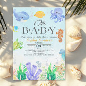 Oh Baby Under Sea Baby Shower Einladung