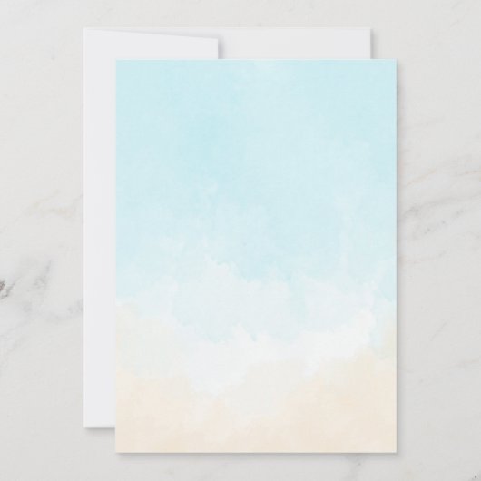 Oh Baby Under Sea Baby Shower Einladung (Rückseite)