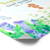 Oh Baby Under Sea Baby Shower Poster (Ecke)