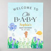 Oh Baby Under Sea Baby Shower Poster (Vorne)