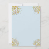 Oh Baby unter dem Meeresfisch Babydusche Einladung (Rückseite)