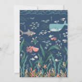 Oh Baby unter dem Sea Baby Shower Bingo Game Einladung (Rückseite)