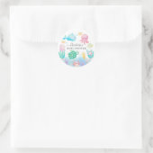 Oh Baby unter der Sea Baby Dusche Runder Aufkleber (Tasche)