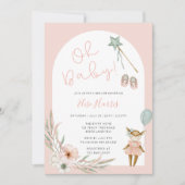 Oh Baby Vintag Toys Babydusche Einladung (Vorderseite)