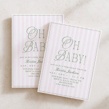 Oh Baby Vintage Vornehme Mädchen-Baby-Party
