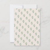 Oh Baby Warm Beige Woodland Fox Dankeskarte (Rückseite)