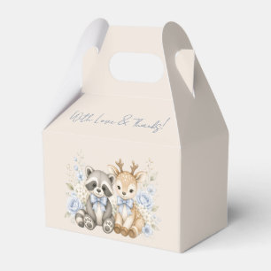 Oh Baby Waschbär und Reh Baby Shower Geschenkschachtel