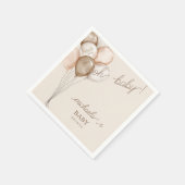 Oh Baby Watercolor Boho Babydusche Serviette (Ecke)