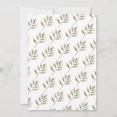 Oh Baby Weihnachtsgeschirr Babydusche Einladung (Rückseite)