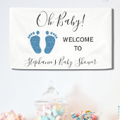 Oh Baby Welcome Boy Baby Dusche Banner