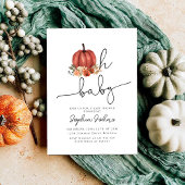 Oh Baby, wenig Pumpkin Autumn Rustic Baby Shower Einladung