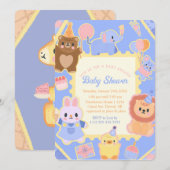 Oh Baby Wild Delight Einladung (Vorne/Hinten)