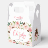 Oh Baby Winter Blush Pink Blütendusche Geschenkschachtel (Geöffnet)