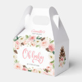 Oh Baby Winter Blush Pink Blütendusche Geschenkschachtel (Vorderseite)