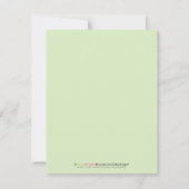 Oh, Baby! Wirble Baby-Duschen-Einladung (Salbei) Einladung (Rückseite)