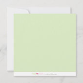 Oh, Baby! Wirble Kinderdusche Einladung (Minze) (Rückseite)