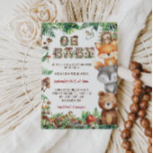 Oh Baby Woodland Animals Baby Dusche Einladung