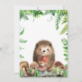 Oh Baby Woodland Animals Baby Dusche Einladung (Rückseite)