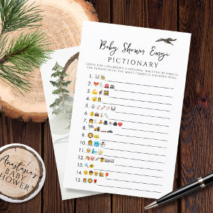 Oh Baby Woodland Baby Dusche Emoji Game