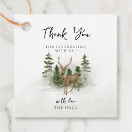 Oh Baby Woodland Watercolor Rustic Baby Dusche Geschenkanhänger