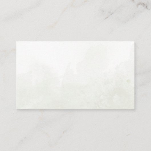 Oh Baby Woodland Watercolor Rustikales Gästebuch Begleitkarte (Rückseite)