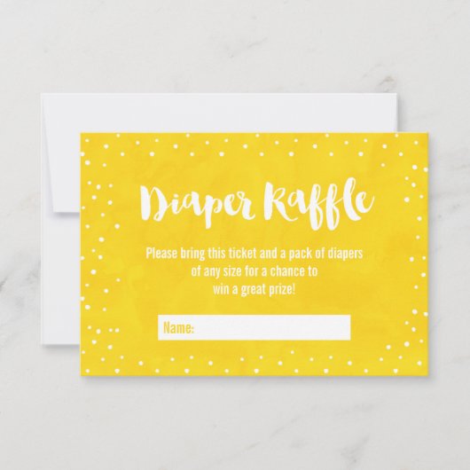 Oh Baby Yellow Baby Dusche Windelwanne Einladung (Vorderseite)