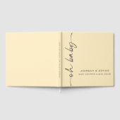 Oh Baby Yellow Baby Shower Guest Book Gästebuch (Voll)