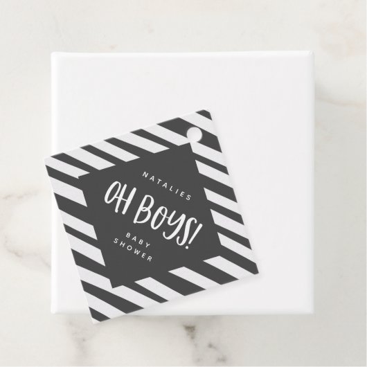 Oh, Baby! Zehn Jungs danken für die Geschenkmarke Geschenkanhänger (Beispiel)