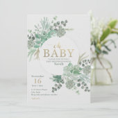 Oh Babydusche Einladung (Stehend Vorderseite)