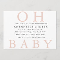 Oh Babyparty-Einladung des Baby-|