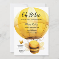 Oh Babys Heißluftballon Babydusche Niedliche Biene