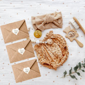 Oh Babys! Neutrale Twin Storks Herzkleber Herz-Aufkleber