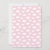 Oh Babys! Stork twin Girls Babydusche Einladung (Rückseite)