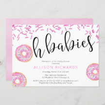 Oh Babys Zwillingsmädchen Donut Babydusche