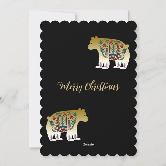 Oh Bären Weihnachten ist hier Golden Pines Black N (Rückseite)