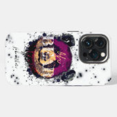 "OH BEAR" | Funny Cool Panda Monogram iPhone Hülle (Rückseite (Horizontal))