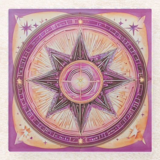 Oh Beautiful Star Glasuntersetzer (Vorderseite)