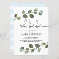 Oh bebe Französisch Thema blauer Schwarz-weißer Ju