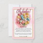 Oh bebe French Patisserie Baby Showroom Dankeskarte (Vorderseite)