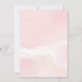 Oh Bebe pink gold Französisch Blumenmädchen Babydu Einladung (Rückseite)