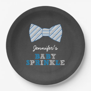 Oh besprühen BowTie Baby Platte 3661 Pappteller