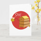 Oh! Bienenstock - Gruß-Karte Karte (Gelbe Blume)