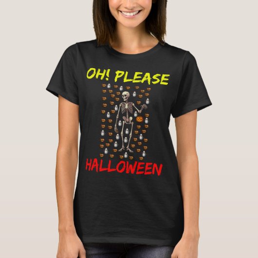 Oh! Bitte Halloween T-Shirt (Vorderseite)